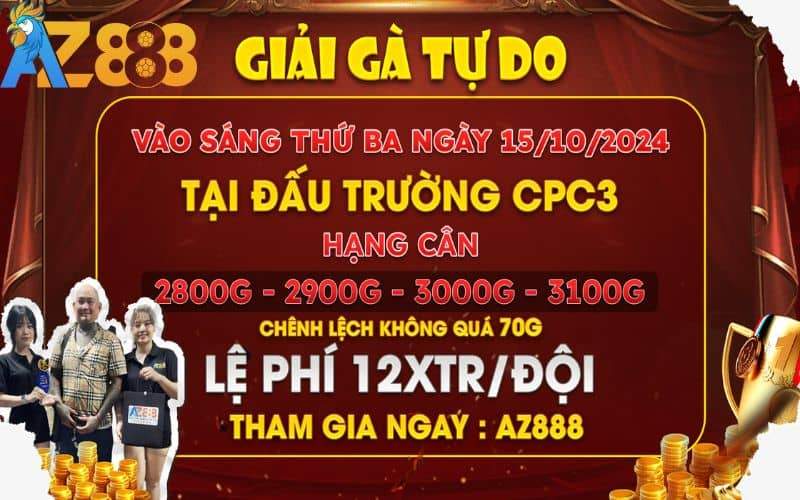 Thông báo giải gà tự do tại CPC3 ngày 15/10/2024 Thông báo giải gà tự do tại CPC3 ngày 15/10/2024